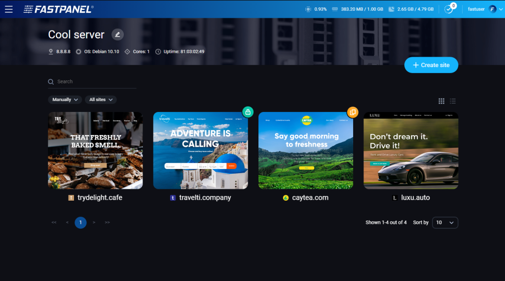 Как установить FASTPANEL на Linux сервере