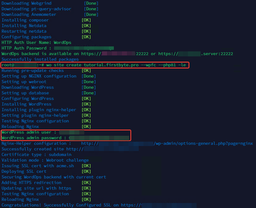 Как установить WordPress на сервере с помощью WordOps