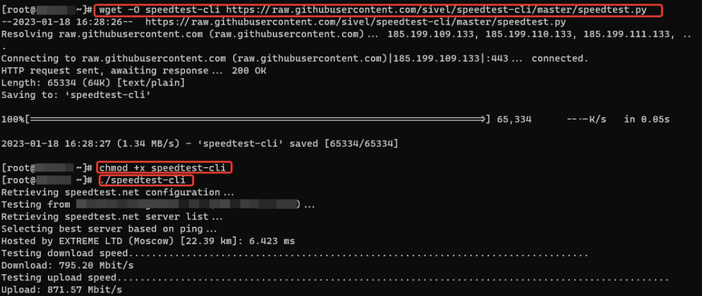 Как измерить скорость интернета в Linux