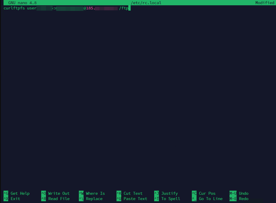 Подключение FTP хранилища к Linux серверу