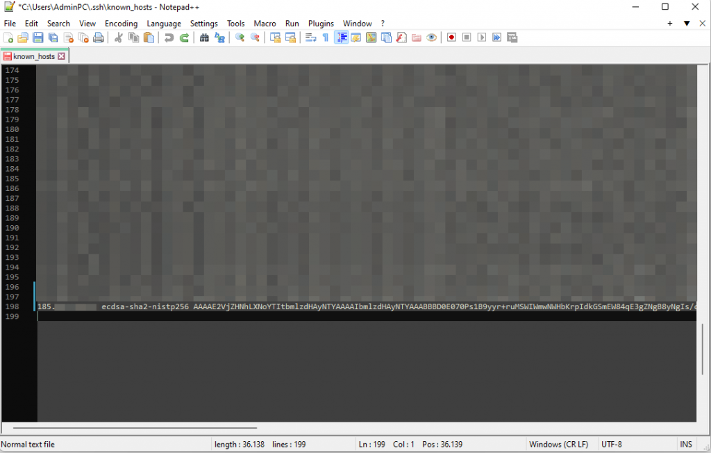 Исправление ошибки при подключении к SSH: WARNING: REMOTE HOST IDENTIFICATION HAS CHANGED!